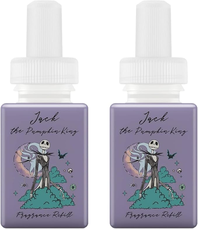 Pura Disney Collection Scent Refill - Smart Home Air Diffuser - Home Scent Refill - Up to 120-Hours of Premium Fragrance per Vial - Safe Diffuser Fragrance - 2 Pack, Jack the Pumpkin King