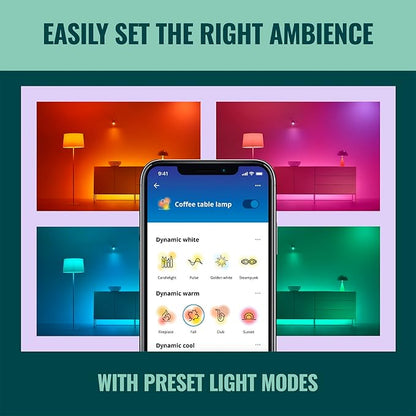 WiZ Connected 6-inch Slim Color Downlight - Pack of 4-2200K-6500K - Indoor - Connects to Your Existing Wi-Fi - Control with Voice or App - Matter Compatible