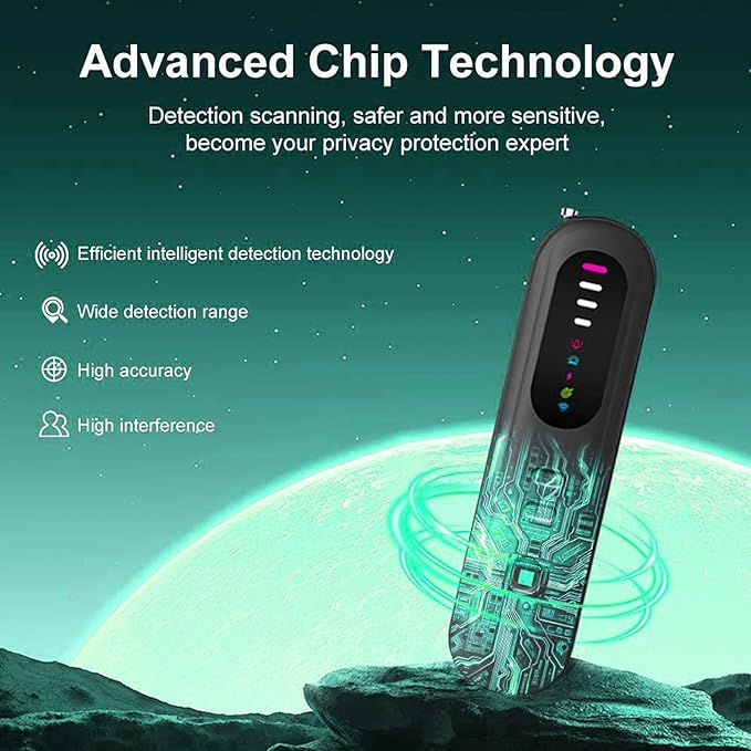 LXIANGN Hidden Camera Detector - 2025 5-in-1 Multi-Function Advanced Camera Detector and Bug Detector,Scanner for Home Office Travel Security