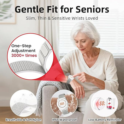 CallToU Wi-Fi Wireless Caregiver Pager Call Button for Elderly at Home, APP Emergency Alert Fall Help System for Seniors, Patients/Disabled Monitoring at Home (Black 4+1)