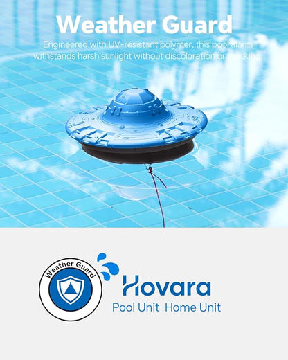 Pool Alarm, Floating Pool Safety Alarms for Inground & Above Ground Pools – Loud 110dB Alert, Adjustable Sensitivity, Protection for Kids & Pets (Blue+Black)