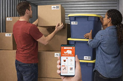 Smart QR Code Storage Labels – 80 Color-Coded Scannable QR Labels for Storage Bins, Moving Boxes & Inventory Organization | Smart Labels for Home, Office & Small Business