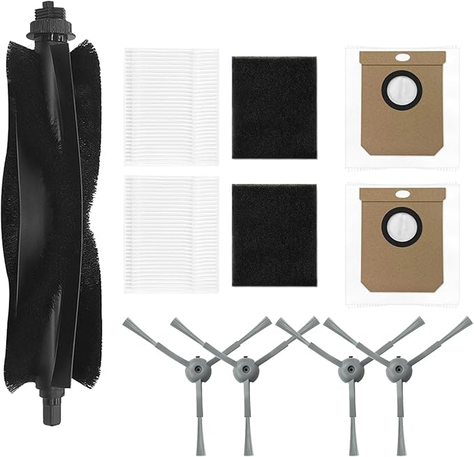 Accessories Replacement for eufy L60 L50 Robot Vacuum Accessories Mainbrush,2X Filters,2X dust Bags,4X sidebrushes