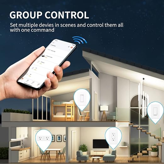 4pcs Mini Smart Plug Bundle with 2pcs Dual Smart Plug
