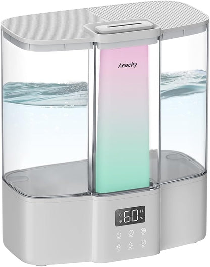AEOCKY Geek-Level Ultrasonic Humidifier, 4L Top-Fill Cool Mist Diffuser
