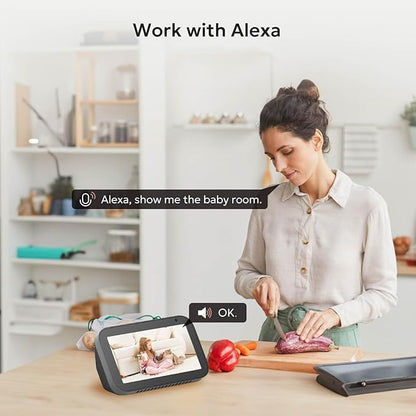 owltron Indoor Security Camera 2K, 360° Cameras for Home Security with Motion Detection, 2.4G WiFi for Pet/Baby/Nanny Cam with Night Vision, Siren Alarm & 2-Way Audio, Compatible with Alexa