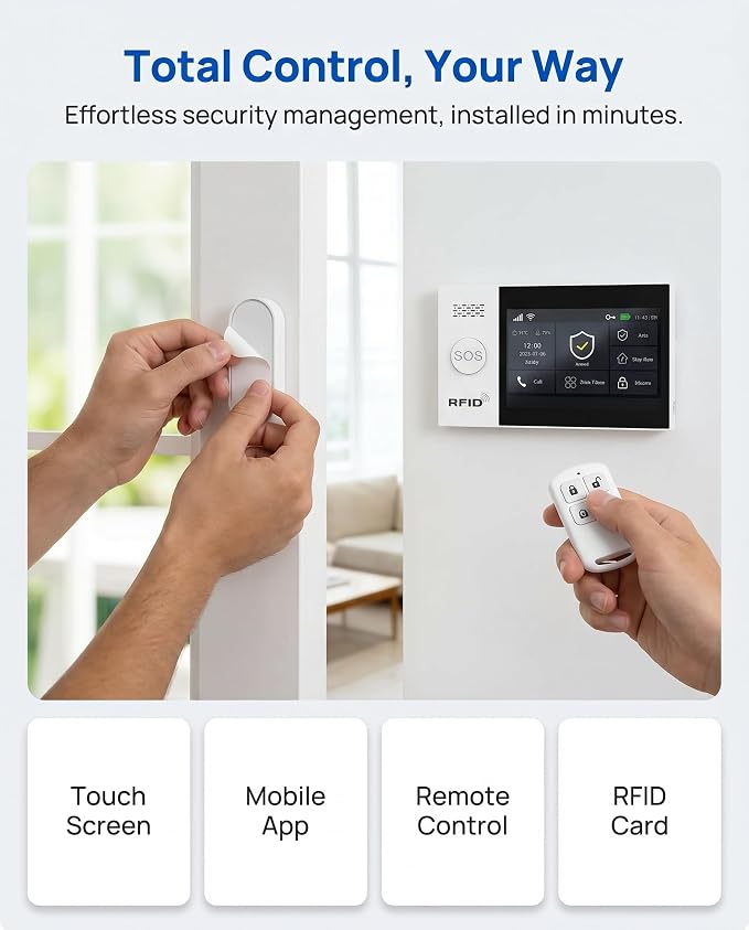 Home Security Systems Alarm System for Home Security GSM/4G+WiFi