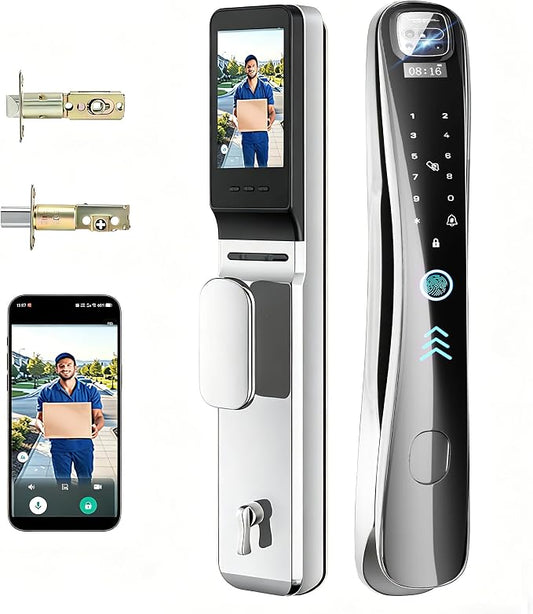EIYSIE WiFi Deadbolt Lock with Camera & Video Doorbell, 8-in-1 Keyless Lock