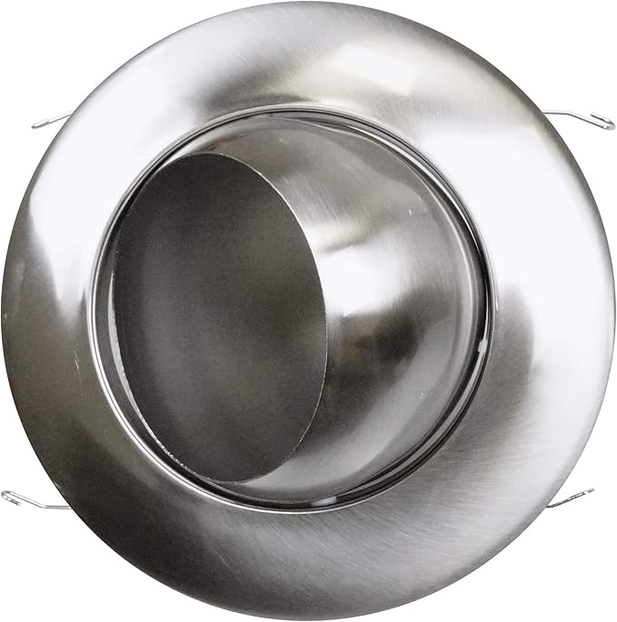 NICOR Lighting 6 inch Nickel Recessed Eyeball Trim Designed for 6 inch Housings (17506NK)