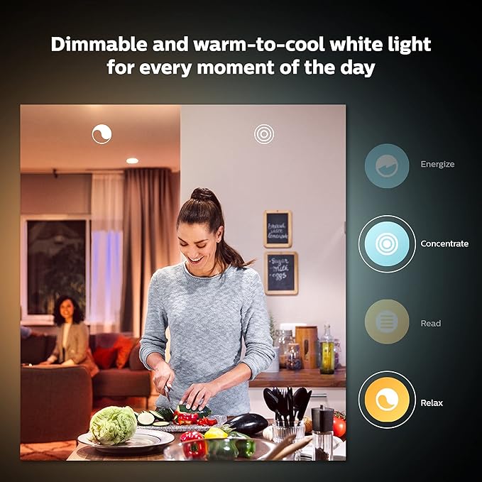 Philips Hue Smart 60W A19 LED Bulb - White and Color Ambiance Color-Changing Light - 2 Pack - 800LM & PlayStation DualSense Edge Wireless Controller