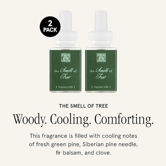 Pura & Aromatique Home Scent Refill - Smart Home Air Diffuser Fragrance - Up to 120-Hours of Luxury Fragrance per Refill - Household Essential - Clean Diffuser - The Smell of Tree, 2 Pack