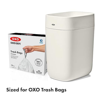 OXO Good Grips Bathroom Trash Can, White