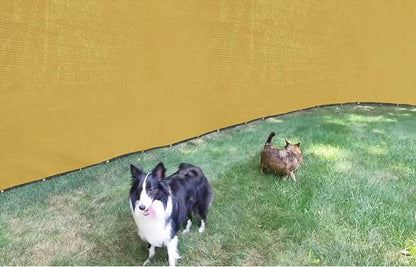Shade&Beyond 4' X 50' Fence Privacy Screen Heavy Duty 170 GSM Fencing Mesh Shade Net Cover for Wall Garden Back Yard Outdoor Home Decoration, Sand
