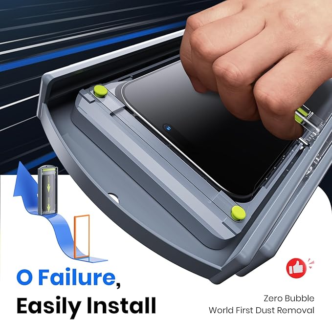 WSKEN for iPhone 17 Pro Max Privacy Screen Protector - [4 Way 360 Anti Spy] [Auto Dust-Remove] 10X Military Shatterproof 4 Directions Zero Bubble Anti Peep Tempered Glass Film for 17 Pro Max