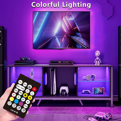 TV Backlights, 13.1FT LED Lights for 32-65 Inch TV, RGB TV LED Lights Behind, Music Sync Bluetooth APP and Remote Control TV LED Strip Lights USB Powered for Gaming/Bedroom