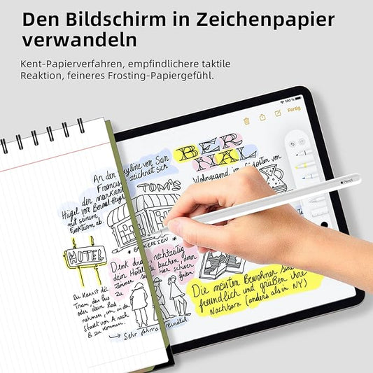 [Pack of 3] Paper Film for iPad 7th/8th/9th Generation (10.2 Inch, 2019/2020/2021), Matte Paper Film, Screen Protector for Writing Drawing