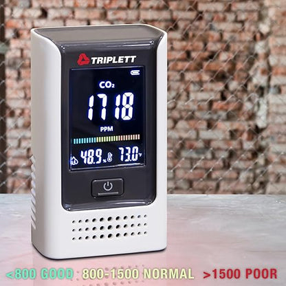 Triplett GSM215 Battery Operated Air Quality CO2 Meter with Temperature and Relative Humidity