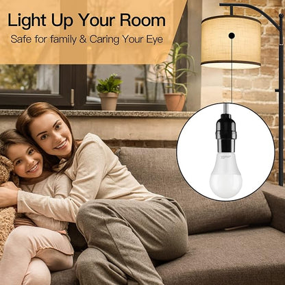 OUTON A19 LED Light Bulb with Remote Control, Efficient 9W LED Bulb (60Watt Equivalent), 810 LM, Dimmable, 3000K-6000K, E26 Base, Light Bulb with Timer for Living Room, Bedroom, 1Bulb & Remote