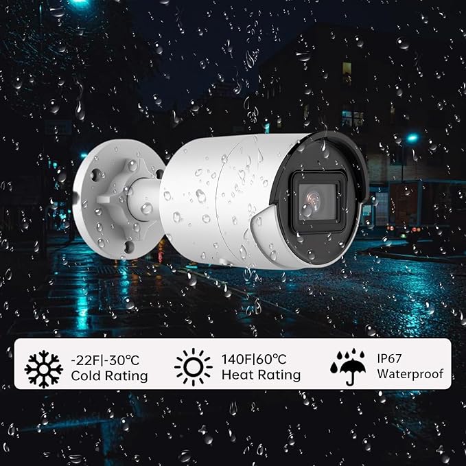 4K 8MP DS-2CD2083G2-I 2.8mm Hik AcuSense PoE Bullet IP Camera Outdoor Indoor, Human/Vehicle Detection, H.265+, IP67 Waterproof, 131ft Night Vision, Replacement of DS-2CD2083G0-I, DS-2CD2085FWD-I