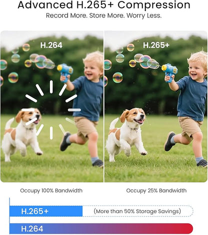 ZOSI C220 16CH 4K PoE Home Security Camera System, 16CH 8MP 4K NVR with 4TB HDD for 24/7 Record, 16 x 4MP(1440p) QHD 2.5K Dome IP Cameras Outdoor Indoor, Smart AI Human Detection, Two-Way Audio