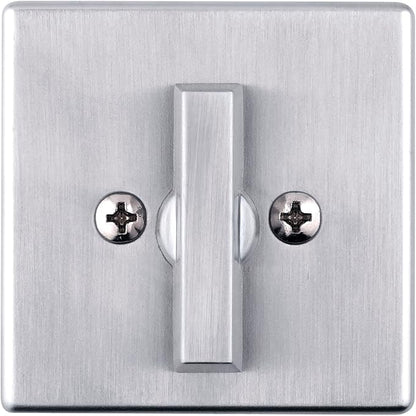Kwikset 660 Contemporary Deadbolt Deadbolt Lock, Satin Chrome Square Exterior Keyed Front Entry Door, Pick Resistant SmartKey Rekey Security, Single Cylinder Dead Bolt