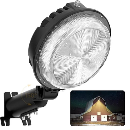 toberich LED Barn Light, 150W 20000LM Yard Area Lights Dusk to Dawn Outdoor Lighting with Photocell 3000K Warm White Adjustable Angle IP66 Waterproof Street Lights for Security/Farmhouse/Garage