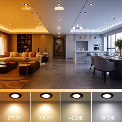 YGS-Tech 2 Inch LED Recessed Lighting, Dimmable Downlight 3W(35W Halogen Equivalent), CRI80, 3000K Warm White Ceiling Light with LED Driver(24 Pack)