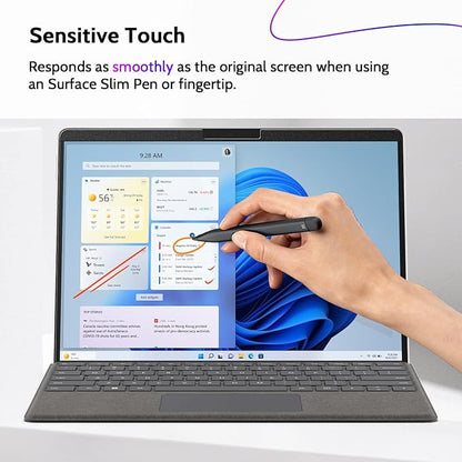 Peslv Magnetic Privacy Screen for Surface Go 4/3/2/1 10.5 Inch, Removable Anti Blue Light Glare Filter, Black Security Private Apy Block Protector