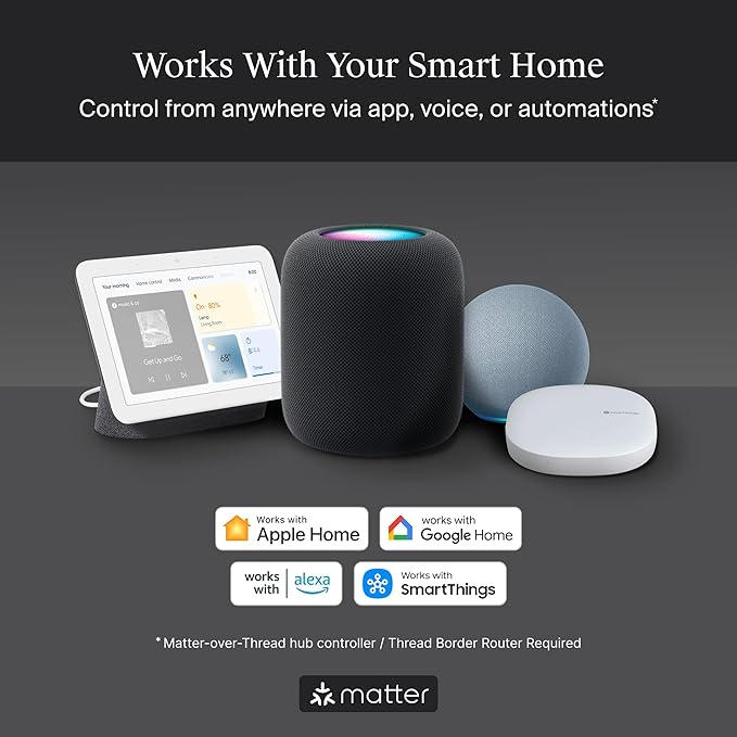 Level Lock Pro - World’s Smallest, Fastest, Innovative Smart Lock - Matter-Over-Thread Deadbolt Plus Apple Home Key - Keyless & Remote Access via Apple, Alexa, Google Home, SmartThings (Satin Nickel)