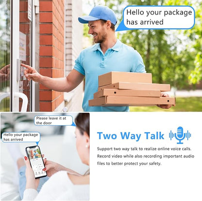 4K 8MP Dual Lens PoE IP Security Camera with 180° Ultra Wide Viewing Angle, 2 Way Talk, Human Detection, SD Card Slot(256GB), Full Color/IR2.0 Night Vision, Compatible with Third-Party NVRs