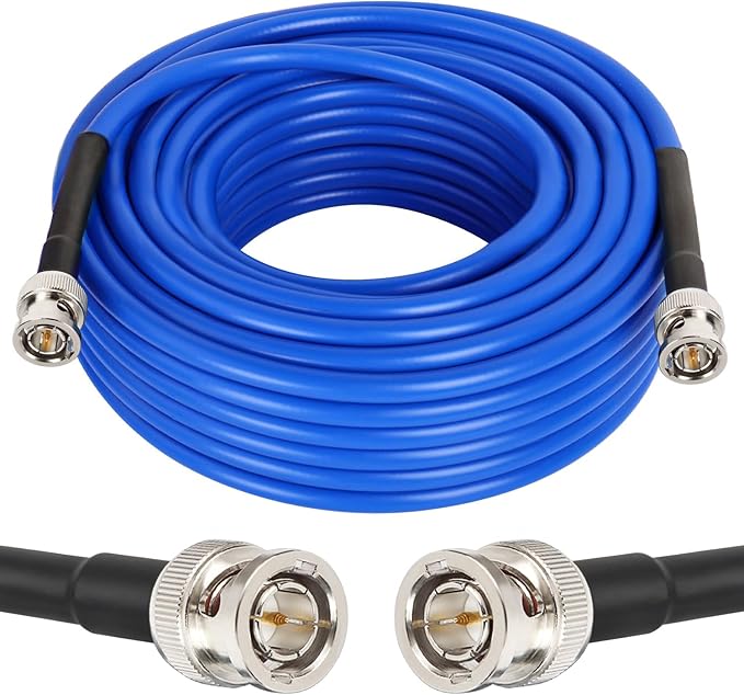 XRDS -RF 12G SDI Cable 50FT, SDI Video Cables 3G/6G/12G 75ohm BNC Male Cable Supports HD-SDI/3G/6G-SDI/4K/8K for Video Security Camera Converter