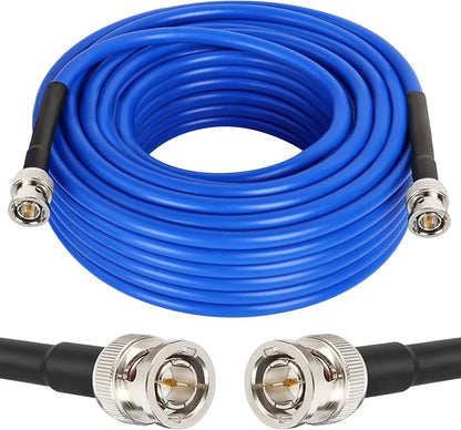 XRDS -RF 12G SDI Cable 50FT, SDI Video Cables 3G/6G/12G 75ohm BNC Male Cable Supports HD-SDI/3G/6G-SDI/4K/8K for Video Security Camera Converter
