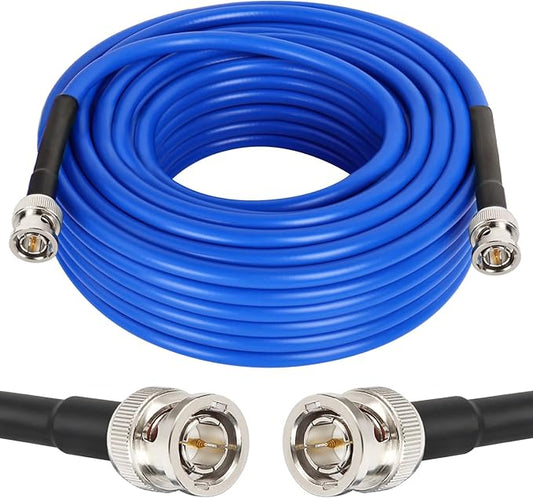 XRDS -RF 12G SDI Cable 50FT, SDI Video Cables 3G/6G/12G 75ohm BNC Male Cable Supports HD-SDI/3G/6G-SDI/4K/8K for Video Security Camera Converter
