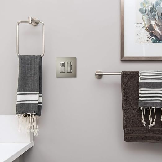 Legrand Radiant Digital Light Switch Countdown Timer, Decorator Rocker Wall Switch, 4-Button, RT2NICCV4 (Pack of 2)