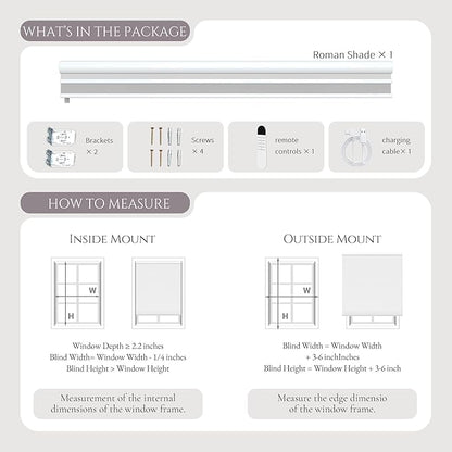 Motorized Day Night Cellular Shades, Smart Electric Double Honeycomb Blinds with Remote, Blackout and Light Filtering Fabric, Automatic Cellular Blinds for Home and Office Indoor Windows