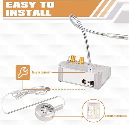 Retekess TW104 Two Way Intercom, Full Duplex Intercom System | for Dining Car, Indoor, Hospital, Office, Two-Way Communication,Full Duplex,Support Recording