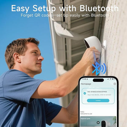 5G/2.4G WiFi Security Camera Outdoor Wireless, 2K Outdoor Wireless Cameras for Home Security with AI Detection, Siren, Color Night Vision, IP66 Waterproof, 2-Way Audio, Works Alexa& W1 1PC W