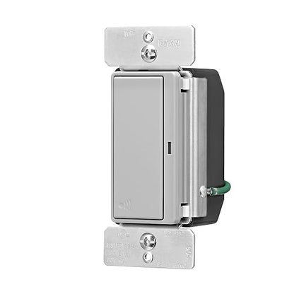 Eaton Z-Wave Plus RF9601DGY Wireless Switch, Single Pole, 3-Way, Gray