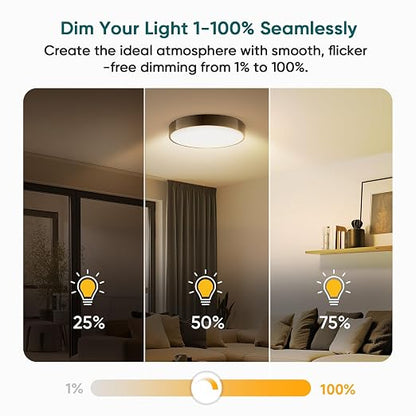 TREATLIFE Dimmer Switch with Magnetic Remote, Wireless Light Switch, Single Pole Dimmer Light Switch, Neutral Wire Required, Works with Dimmable LED/CFL/INC, 400W Max