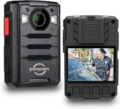 1440P 4G GPS Body Camera, SIM Card Included, 17H Record Time, 3600mAH Battery, 128G Memory Audio Video Recording and Intercome Body-Worn Camera, Data-encrypt for Security, Work, Guard