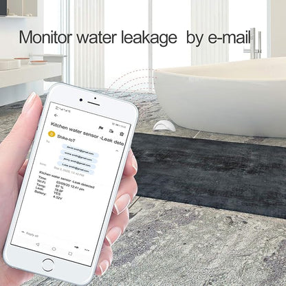 Water Leak Sensor Alarm Wireless Mini Flood Detector for Alarm System and Smart Home Automation, Water Sensor for Kitchen Bathroom Basement