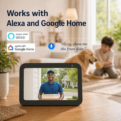 2K Wireless Outdoor Security Camera, Cameras for Home Security with Free 24-Hour Cloud Playback, 2-Way Audio, PIR Motion Detection, Night Vision, IP65 Weatherproof, Alexa & Google Home Compatible