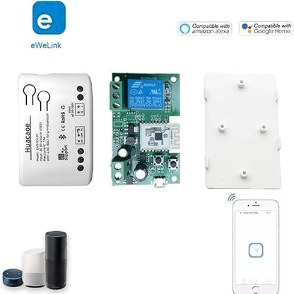 EWeLink 1CH 85-250V Smart Switch,Self-Locking Relay Mobile Phone Remote Control Remote APP On-Off Module, Timing/Delay, Compatible with Alexa Google