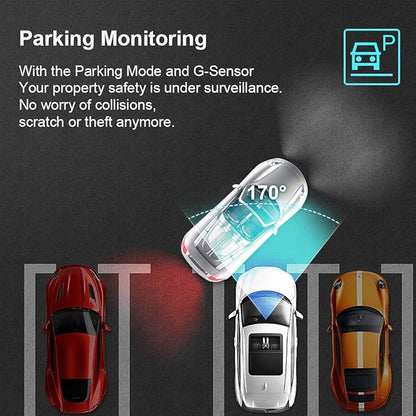 Fitcamx 4K Dash Cam Adapts for Alfa Romeo Giulia & Stelvio 2017-2024, Integrated OEM Look, UHD 2160P Video, Built-in WiFi & APP, Loop Recording, Parking Mode, Gravity Sensor, Easy to Set, 64GB Card