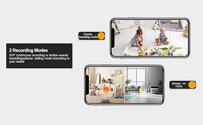 4G LTE Hidden Spy Camera, Cellular Security Cameras Wireless Indoor with 4G SIM Card (No WiFi) with Motion Detection, Night Vision, 2-Way Talk & Siren, Phone App Remote Control