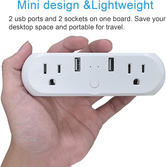XODO WP3 Smart WiFi Plug - Wireless Remote Control by App Compatible with Alexa and Google Home Assistant 2.4 GHz Network only - Voice Control - WiFi Enable - Smart Home Outlet - 2Pack