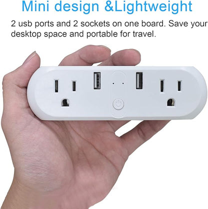 XODO WP3 Smart WiFi Plug - Wireless Remote Control by App Compatible with Alexa and Google Home Assistant 2.4 GHz Network only - Voice Control - WiFi Enable - Smart Home Outlet - 2Pack