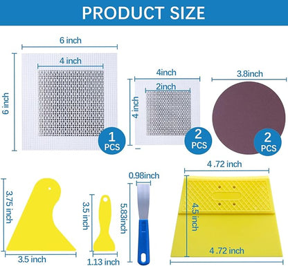 Drywall Repair Kit,Drywall Hole Patch Repair Kit,Wall Spackle Paste 9.8OZ to Fix Wall Surface Holes and Creak Damage with White Wall Repair Putty,Scraper,Sanding Pad Fill Quick and Easy Solution