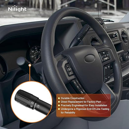 Nilight Turn Signal Switch Compatible with 2008 2009 2010 Ford F250 Super Duty F350 Super Duty F450 Super Duty F550 Super Duty 2009 Ford F350 Windshield Wiper Combination Switches