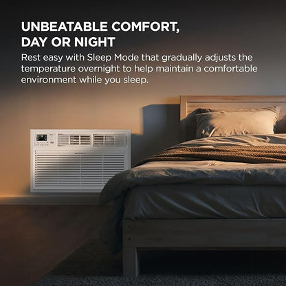 TCL H8T9E1-A 8,000 BTU Smart Through-The-Wall Air Conditioner, Fan & Dehumidifier, 350 Sq. Ft, Remote Control, Compatible with Alexa/Google Assistant, White
